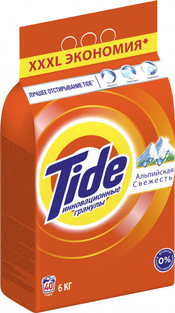 Tide Alpine Freshness Automatic Laundry Detergent Powder, 6 kg