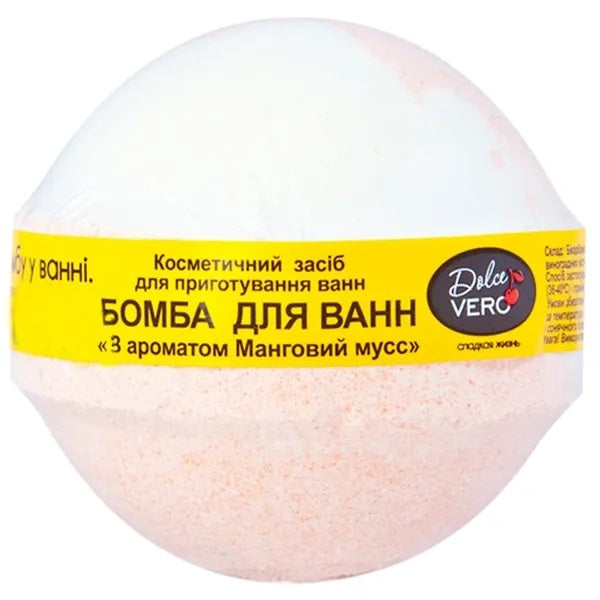 Dolce Vero Mango Mousse Bath Bomb, 75 g