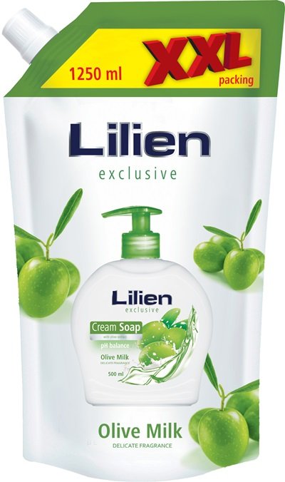 Lilien Exclusive Olive Milk Liquid Cream Soap Refill Pouch, 1.25 L