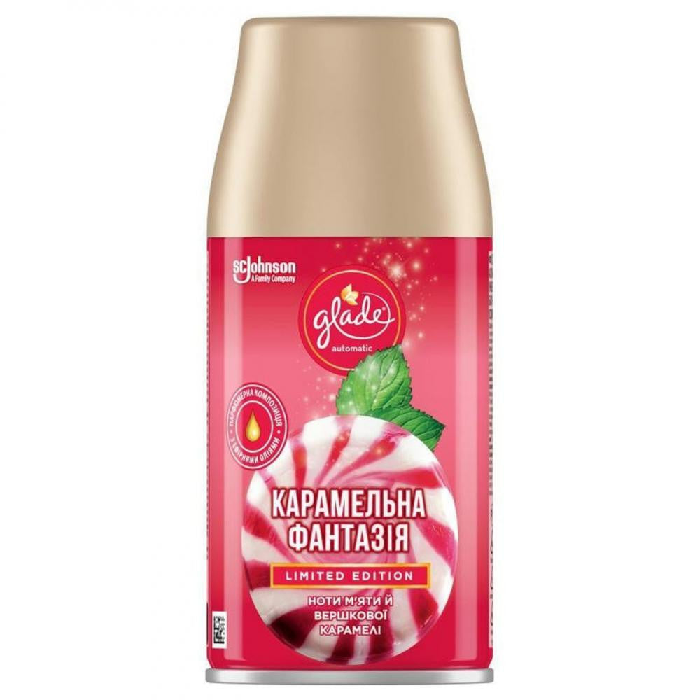 Glade Caramel Fantasy Automatic Air Freshener Refill, 269 mL