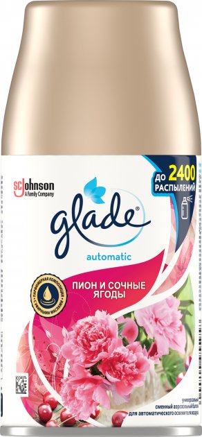 Glade Peony & Juicy Berries Automatic Air Freshener Refill, 269 mL