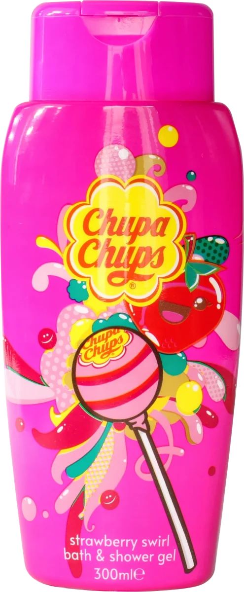Chupa Chups Strawberry Swirl Kids' Shower Gel, 300 mL