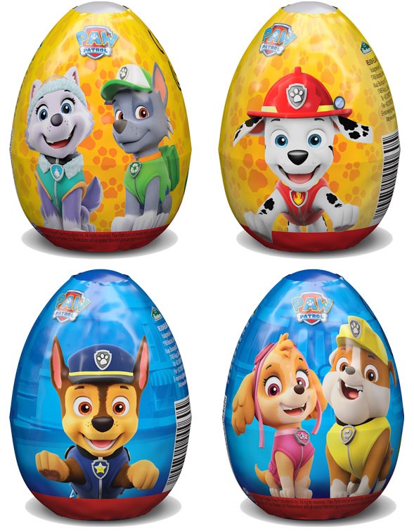 64203 Paw Patrol Surprise Egg with Candy, 10 g
