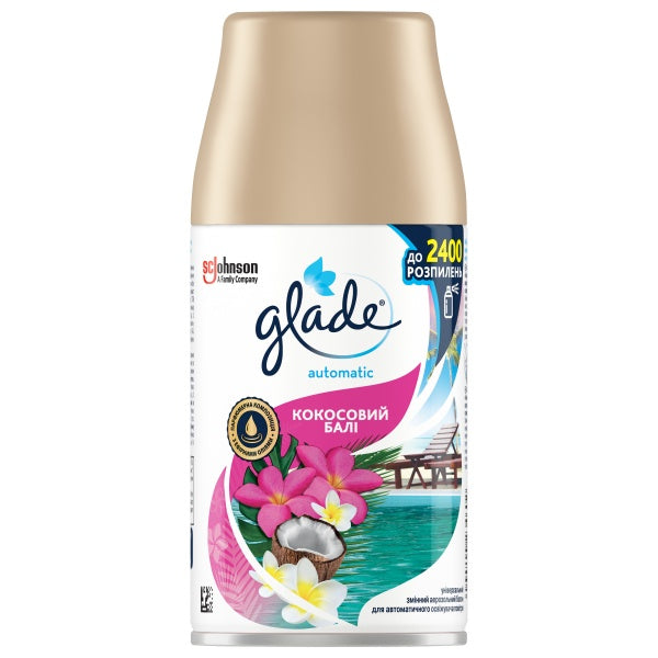 Glade Coconut Bali Automatic Air Freshener Refill, 269 mL