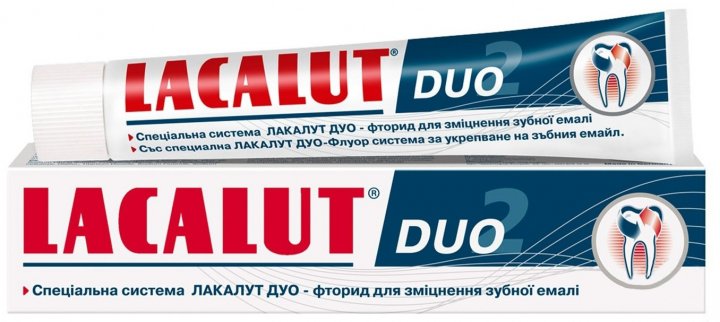 Lacalut Duo Toothpaste, 75 mL