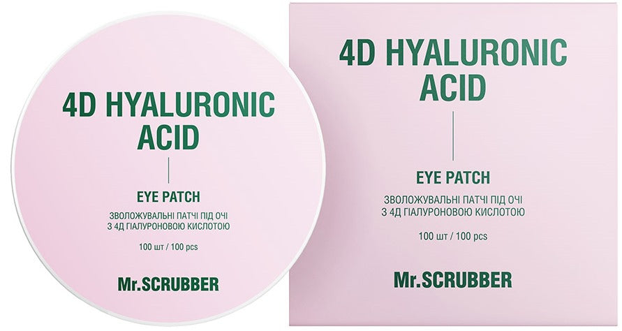 Mr. Scrubber 4D Hyaluronic Acid Moisturizing Under-Eye Patches, 100 pcs