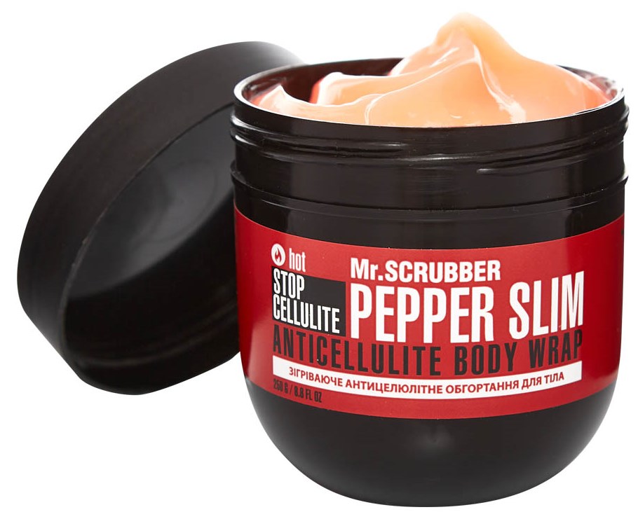 Mr. Scrubber Stop Cellulite Pepper Slim Warming Anti-Cellulite Body Wrap, 250 g