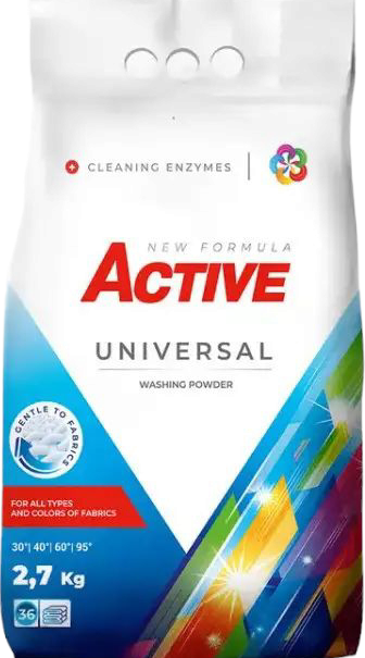Active Universal Laundry Detergent Powder, 36 Loads, 2.7 kg