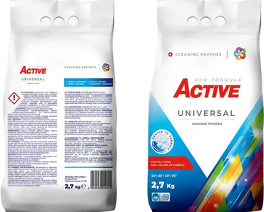 Active Universal Laundry Detergent Powder, 36 Loads, 2.7 kg - Image 2