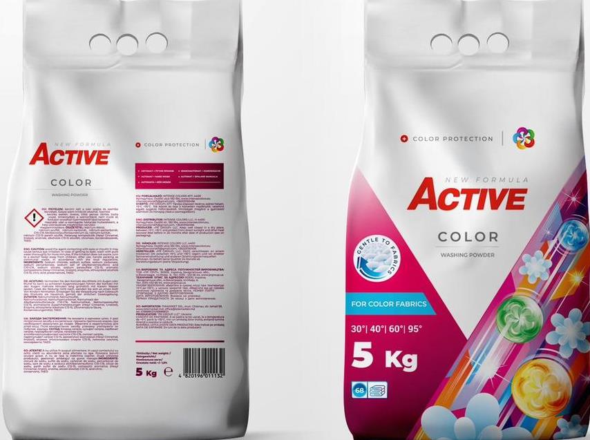 Active Color Laundry Detergent Powder, 68 Loads, 5 kg - Image 2