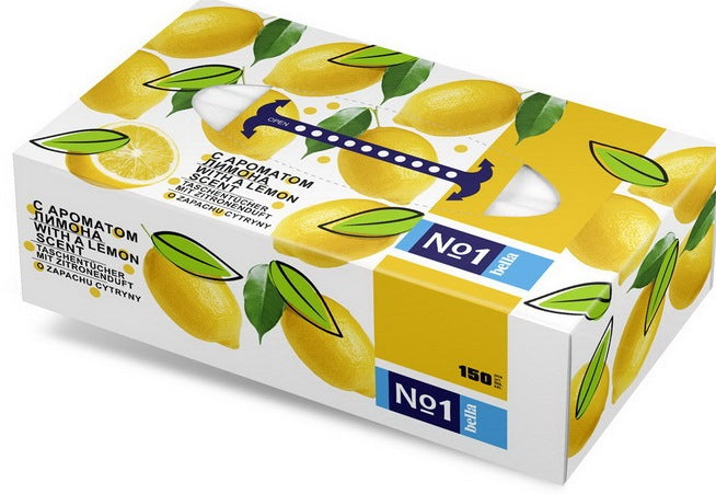 Bella No. 1 Lemon Scent 2-Ply Multipurpose Tissues, 100 + 50 pcs