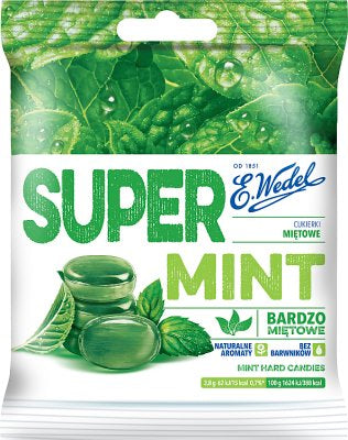 E.Wedel Super Mint Hard Candy, 90 g