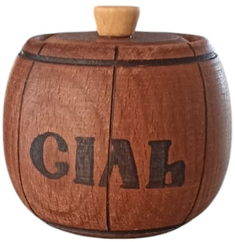 Wooden Salt & Pepper Barrel, 1 pc