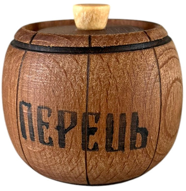 Wooden Salt & Pepper Barrel, 1 pc - Image 2