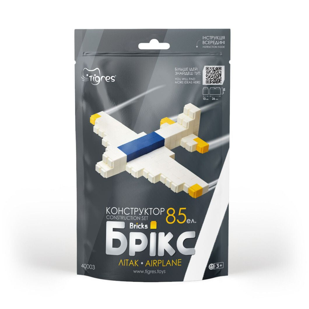 Tigres Bricks 40003 Airplane Building Set, 85 Pieces - Image 2