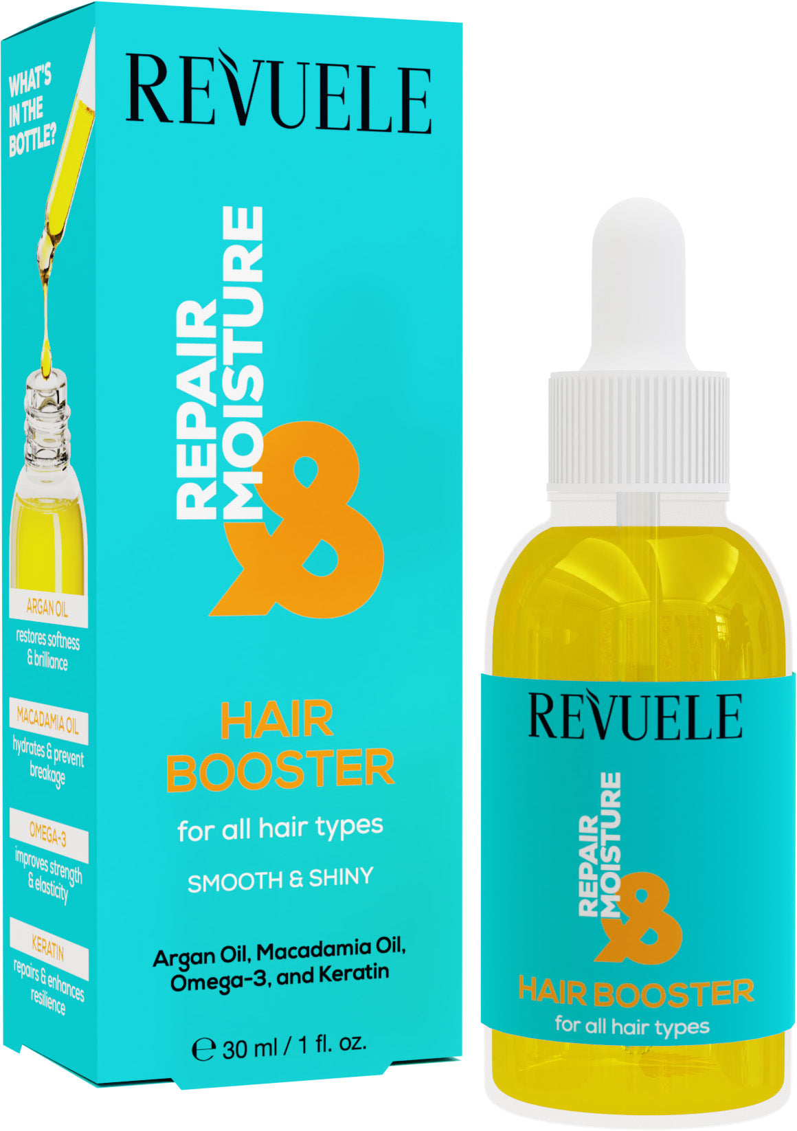 Revuele Repair & Moisturizing Hair Booster, 30 mL