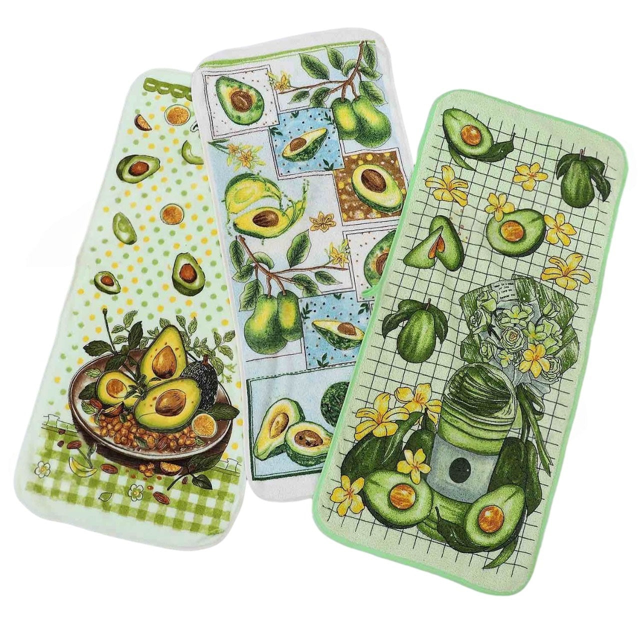 Koloco Avocado Microfiber Kitchen Towel, 35 x 75 cm