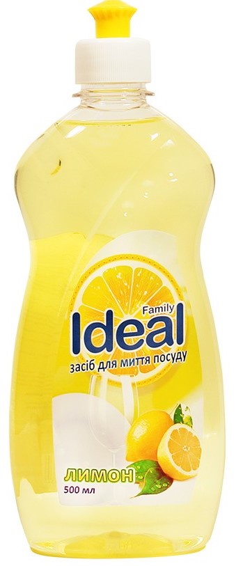 Family Ideal Lemon Dish Soap, 500 mL
