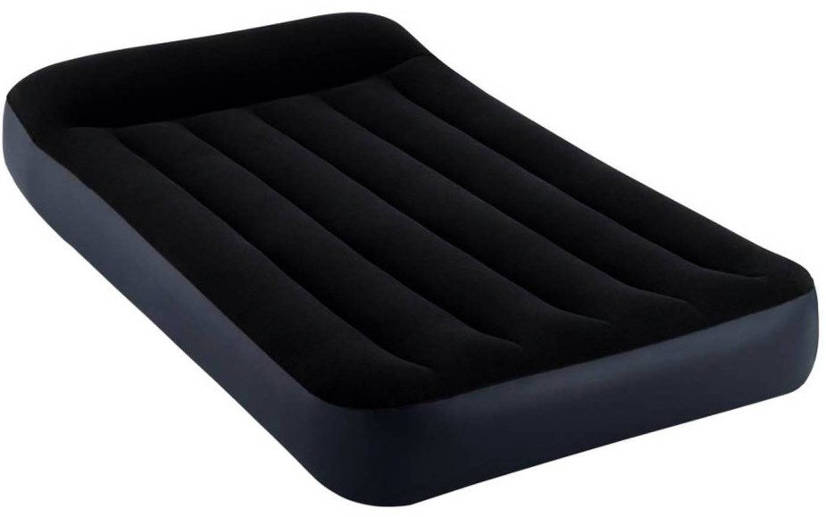 Intex 64146 Single Air Mattress with Headrest & Built-In Electric Pump, 99 x 191 x 25 cm