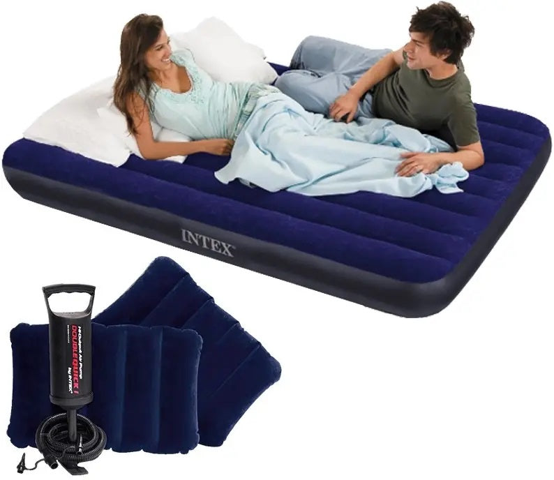 Intex 64765 Double Inflatable Air Mattress, 152 x 203 x 25 cm - Image 3