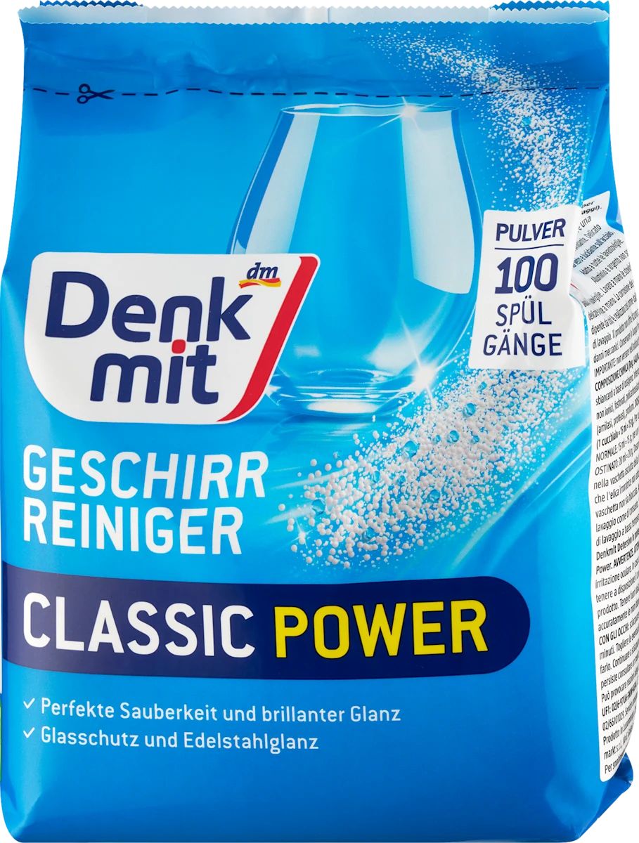 Denkmit Classic Power Dishwasher Powder, 1.5 kg