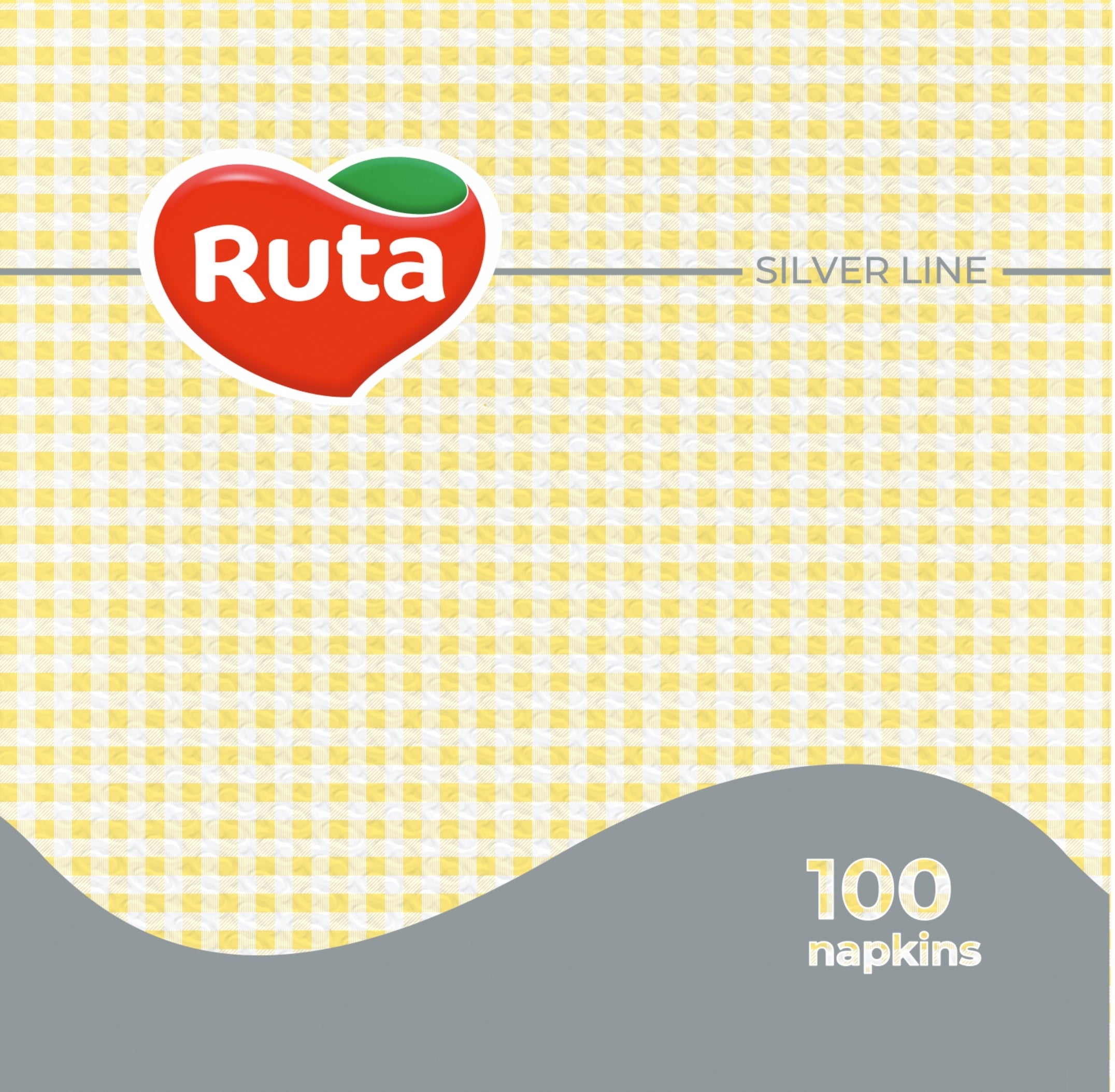 Ruta Yellow Table Napkins, 100 sheets