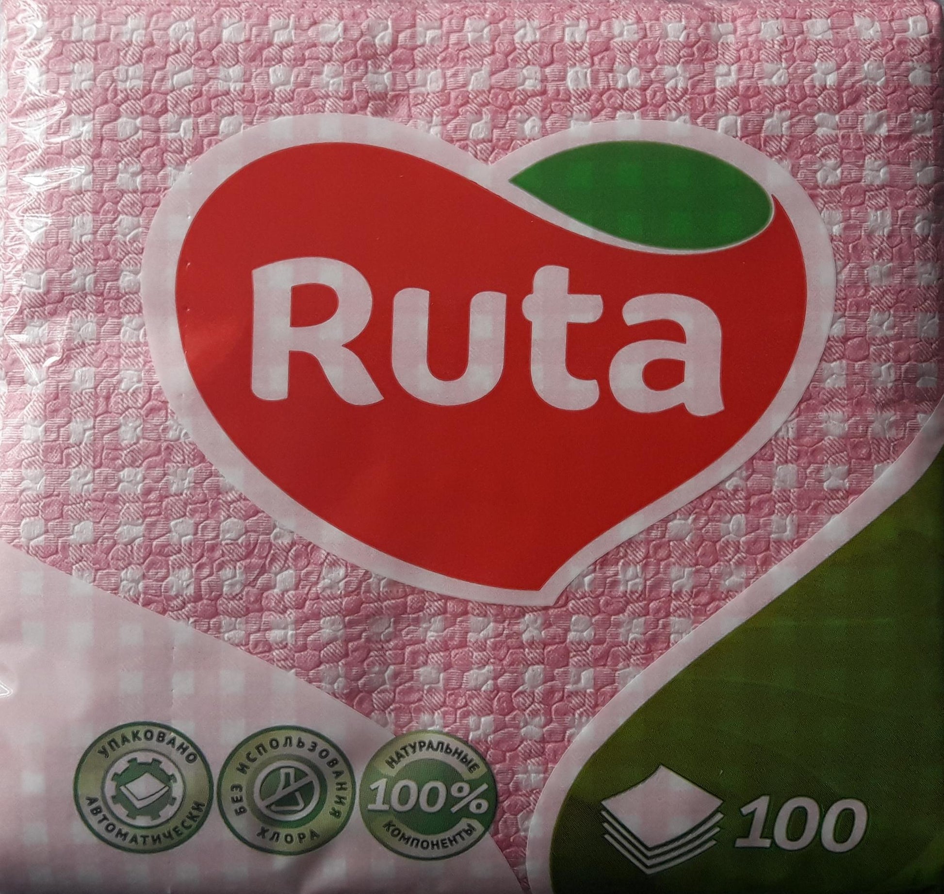 Ruta Pink Table Napkins, 100 sheets - Image 2