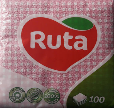 Ruta Pink Table Napkins, 100 sheets - Image 2