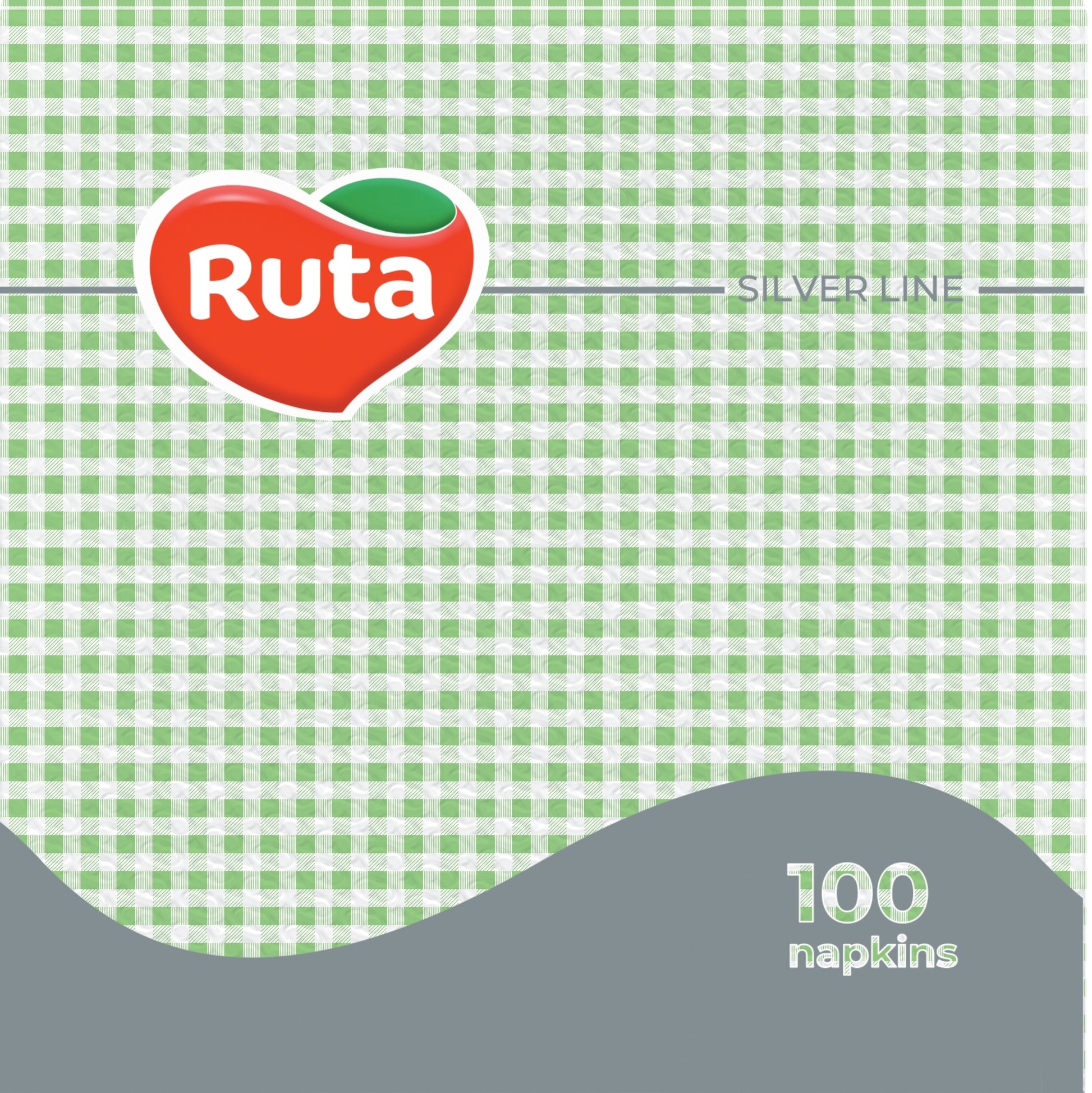 Ruta Green Table Napkins, 100 sheets