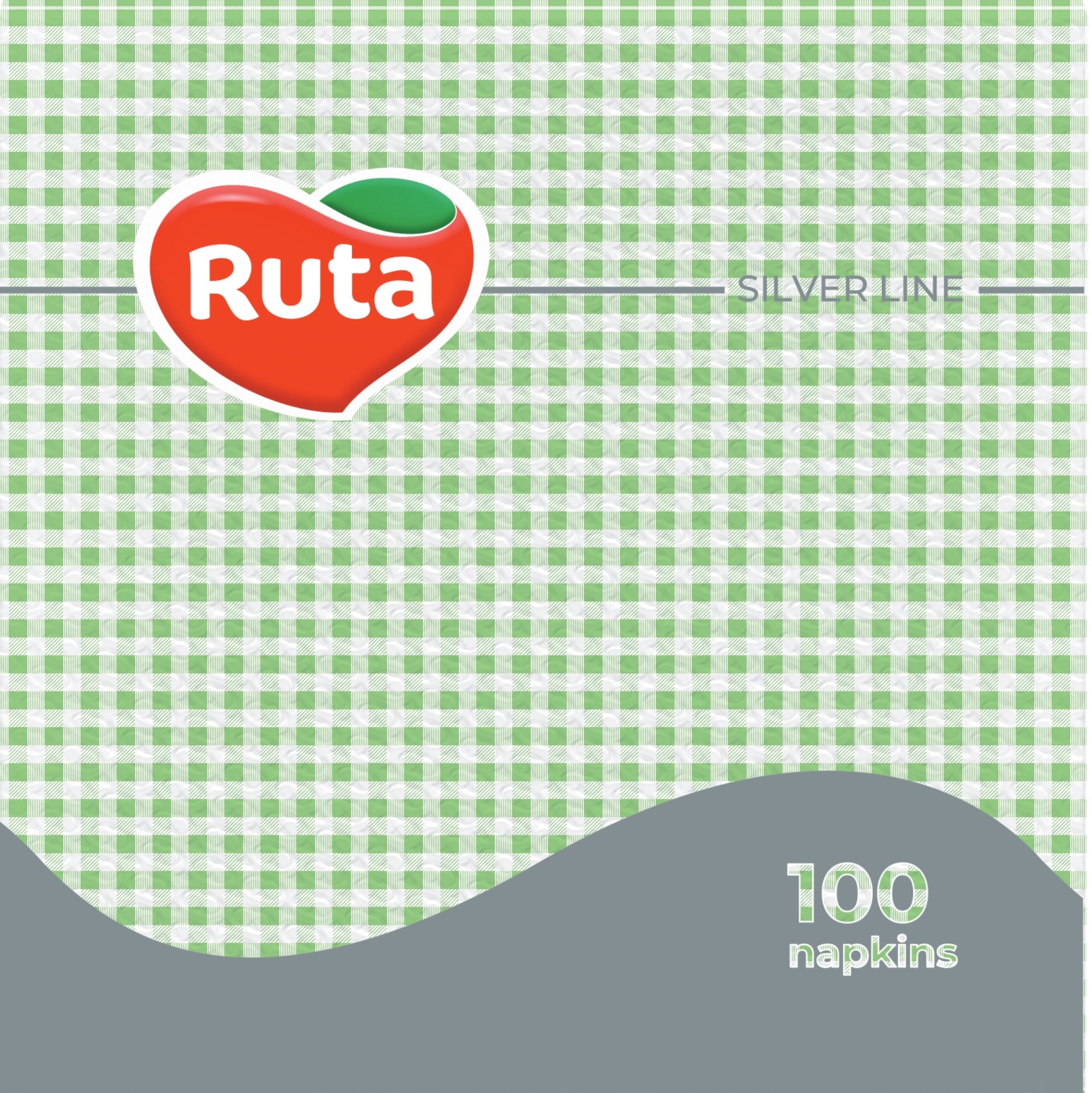 Ruta Green Table Napkins, 100 sheets