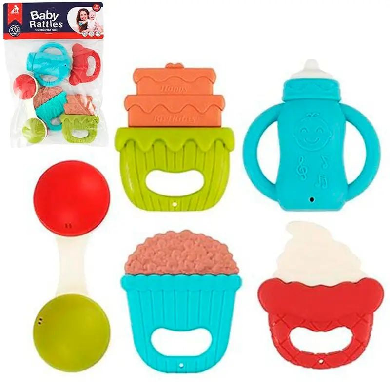 Baby Rattles Food MY 034 Set, 6 pcs