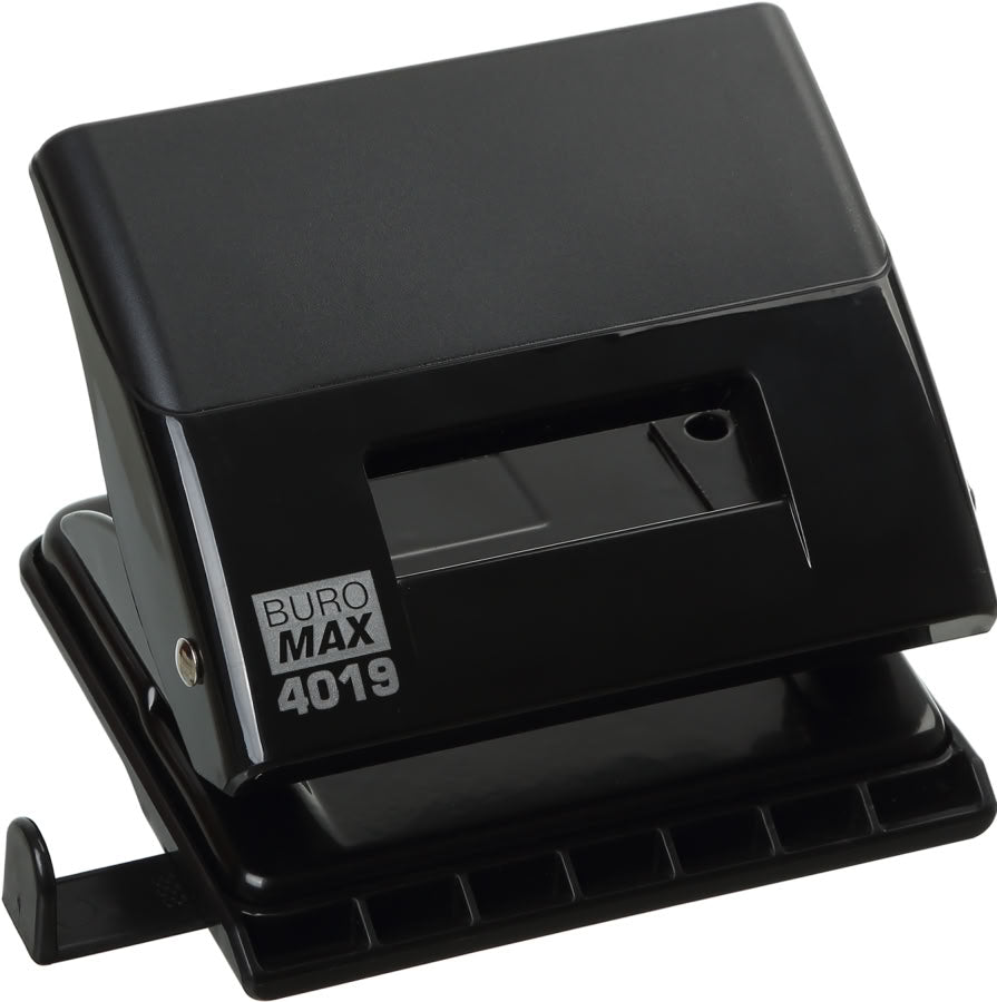 Buromax 4019-01 Plastic Paper Hole Punch with Extendable Ruler, 20-Sheet Capacity