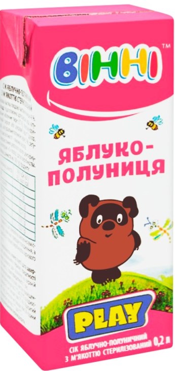 Vinni Play Apple & Strawberry Kids' Juice, 200 mL