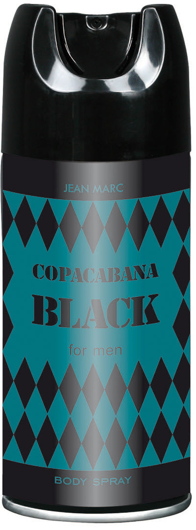 Jean Marc Copacabana Black Men's Deodorant Spray, 150 mL