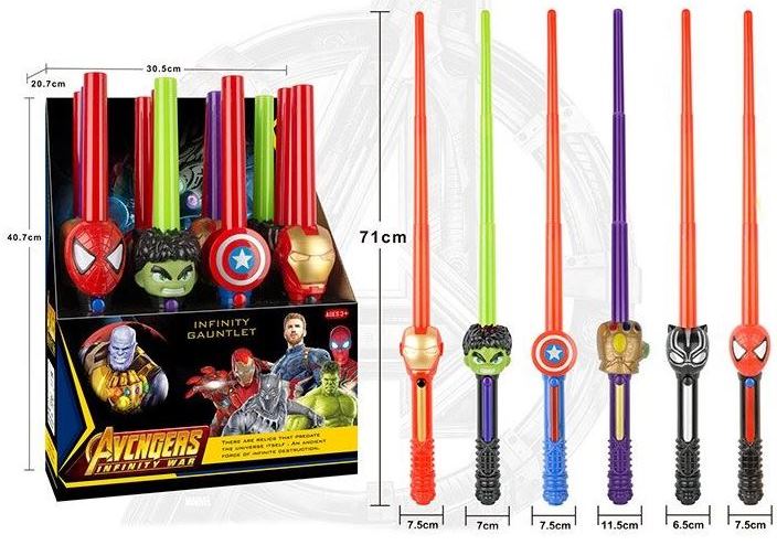 WS 10-10 Toy Sword with Sound & Light, Assorted Designs