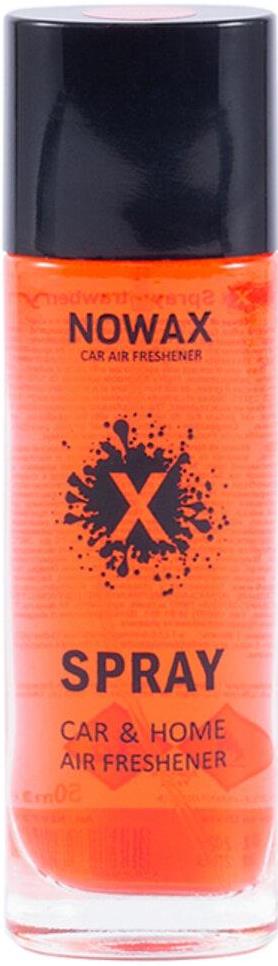 Nowax X Spray Strawberry Car Air Freshener, 50 mL