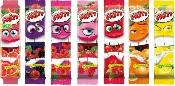 Fritt Chewy Candy, Assorted, 70 g