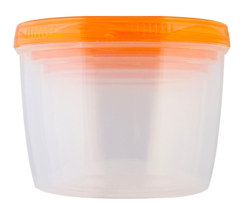 Al-Plastik Twist Box 3-in-1 Airtight Food Storage Container Set, 250 mL + 370 mL + 600 mL - Image 2
