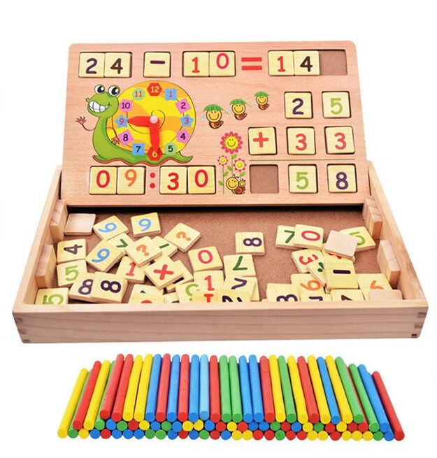 C 62369 Numbers Logic Board with Counting Sticks & Chalkboard