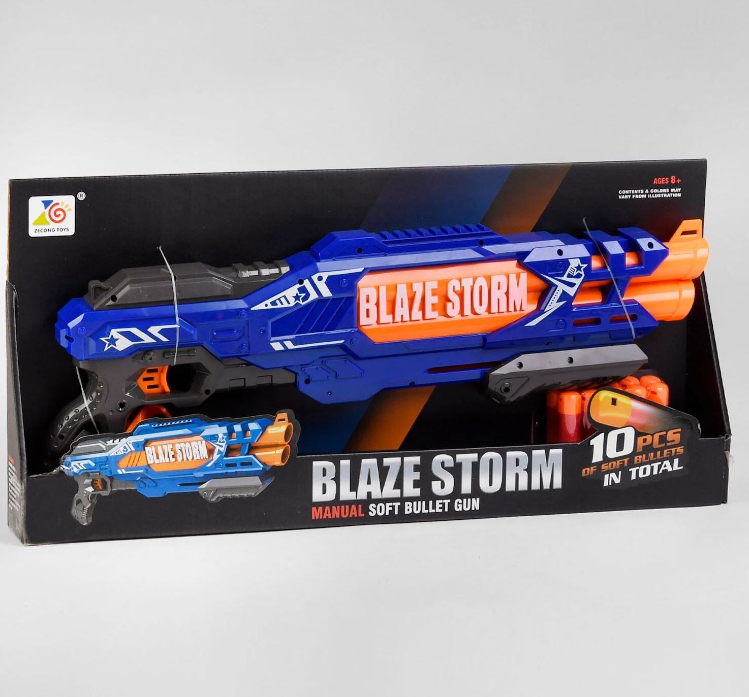 Blaze Storm ZC 7111 Toy Blaster with 10 Soft Darts with Plastic Tips