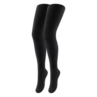Duna 3910 Women's Cotton Tights, Black, Size 3 - Image 2