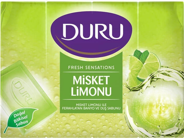 Duru Fresh Sensations Lime Bar Soap, 4 x 150 g