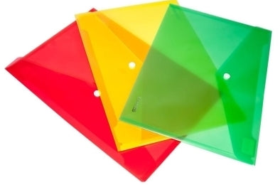 Economix A4 Plastic Snap Folder, Assorted - Image 4