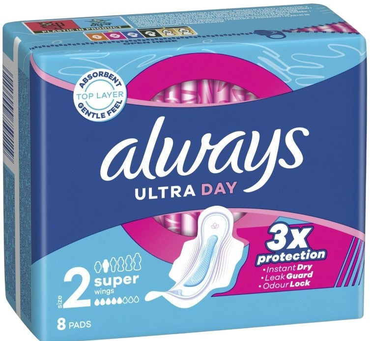 Always Ultra Super Size 2 Sanitary Pads, 8 pcs - Image 2