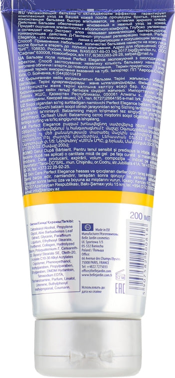 Belle Jardin Skin Care Perfect Elegance Aftershave Balm, 200 mL - Image 2