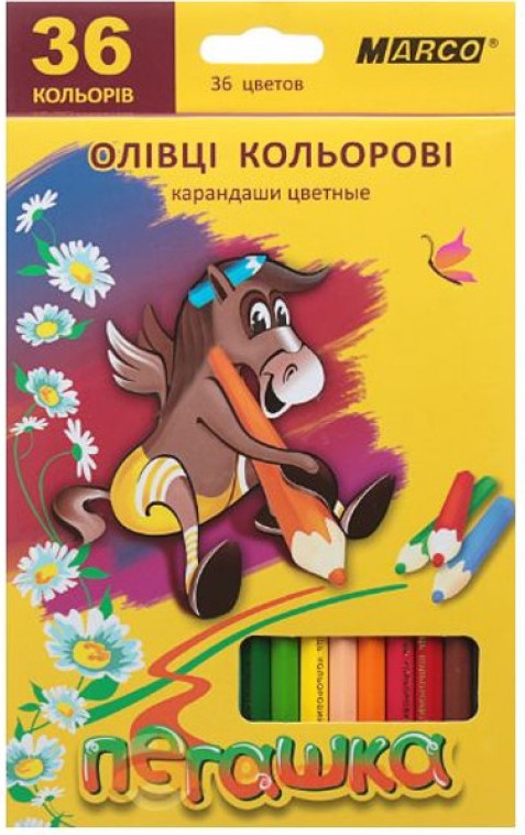 Marco Little Pegasus 1010-36CB Colored Pencils, 36 Colors