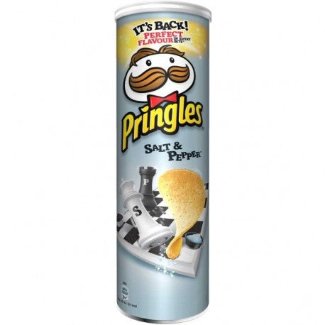 Pringles Salt & Pepper Potato Chips, 165 g