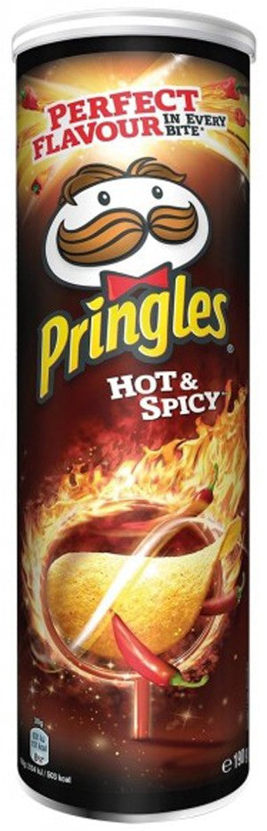 Pringles Hot & Spicy Potato Chips, 190 g