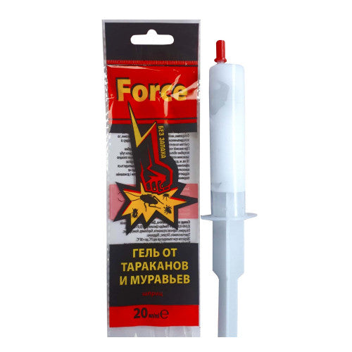 Force Cockroach & Ant Gel Syringe, 20 mL