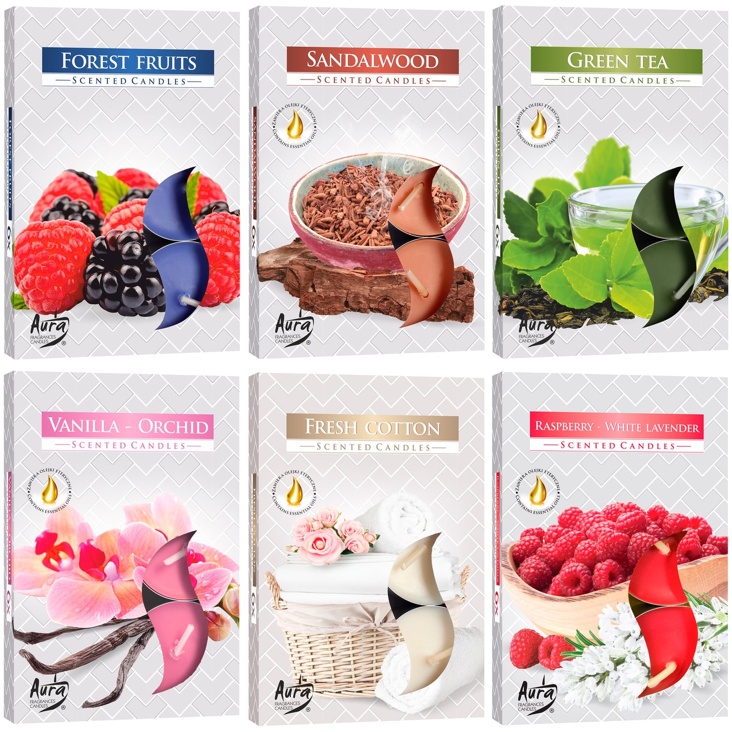 Bispol P15 Assorted Scented Tealight Candles, 6 pcs (Price per 1 pc) - Image 2
